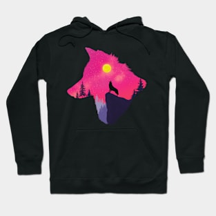 Sunset Wolf Hoodie